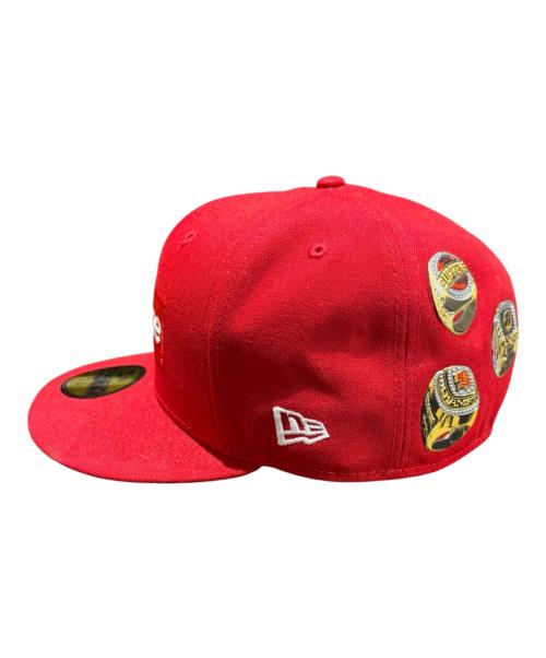 SUPREME（シュプリーム）SUPREME (シュプリーム) New Era (ニューエラ) 26SS Rings Box Logo New Era レッド サイズ:7 3/8（58.7㎝）の古着・服飾アイテム