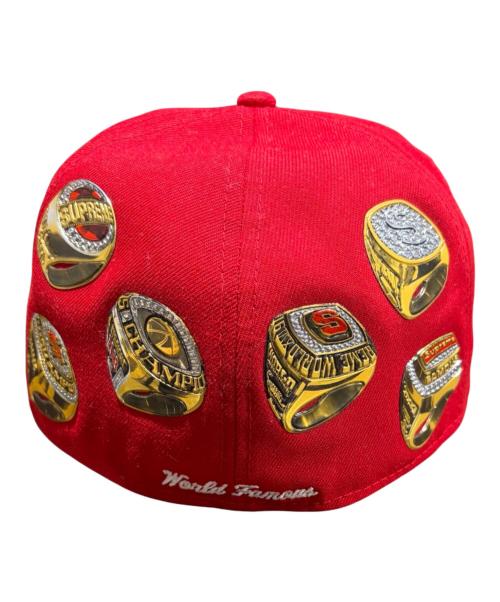 SUPREME（シュプリーム）SUPREME (シュプリーム) New Era (ニューエラ) 26SS Rings Box Logo New Era レッド サイズ:7 3/8（58.7㎝）の古着・服飾アイテム