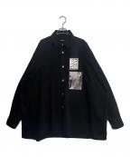 RAF SIMONSラフシモンズ）の古着「19SS Two Patches Big fit shirt」｜ブラック