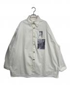 RAF SIMONSラフシモンズ）の古着「19SS Two Patches Big fit shirt」｜アイボリー