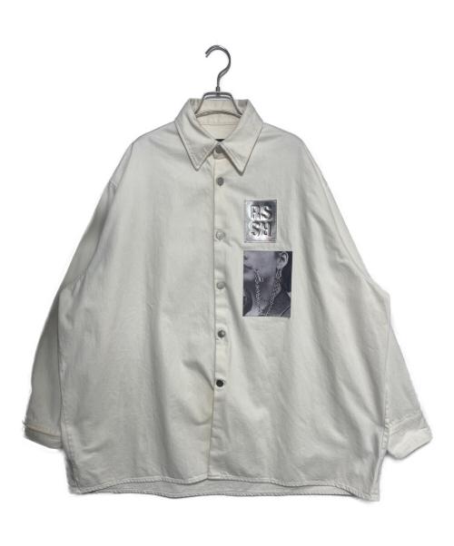 RAF SIMONS（ラフシモンズ）RAF SIMONS (ラフシモンズ) 19SS Two Patches Big fit shirt アイボリー サイズ:Sの古着・服飾アイテム