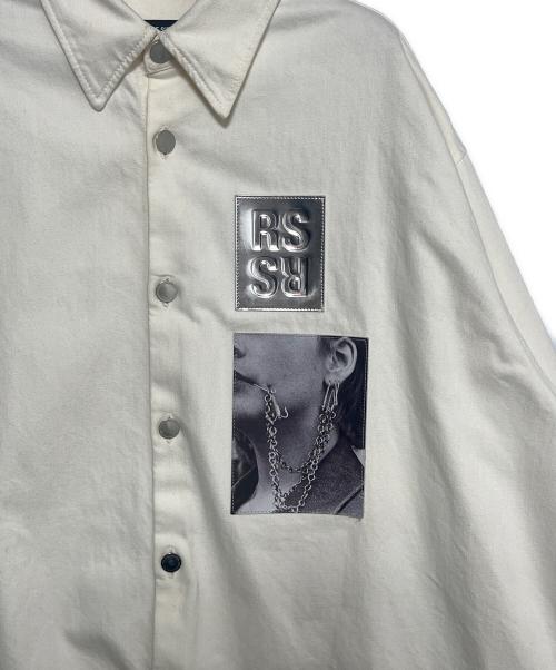 RAF SIMONS（ラフシモンズ）RAF SIMONS (ラフシモンズ) 19SS Two Patches Big fit shirt アイボリー サイズ:Sの古着・服飾アイテム