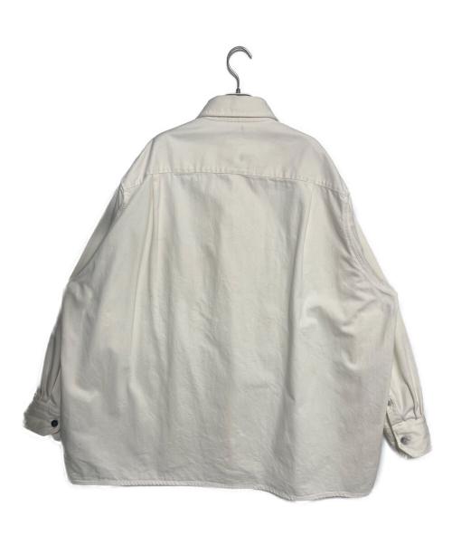 RAF SIMONS（ラフシモンズ）RAF SIMONS (ラフシモンズ) 19SS Two Patches Big fit shirt アイボリー サイズ:Sの古着・服飾アイテム