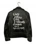 Lewis Leathers（ルイスレザース）の古着「Lightning Live Free Die Strong」｜ブラック