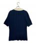 NKNIT (ンニット) mix gauge logo KNIT shirts ブルー サイズ:2：15000円
