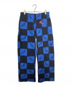 ANTI PROMOアンチ プロモ）の古着「99EYES Sweat Pants」｜ブラック×ブルー