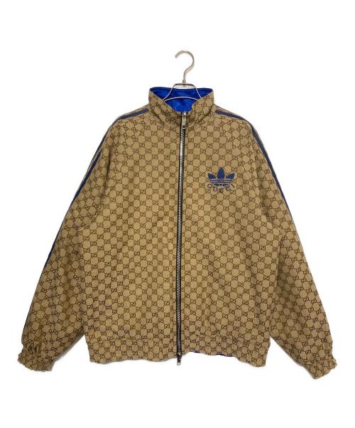 GUCCI（グッチ）GUCCI (グッチ) adidas (アディダス) Reversible Jacket ベージュ×ブルー サイズ:54の古着・服飾アイテム