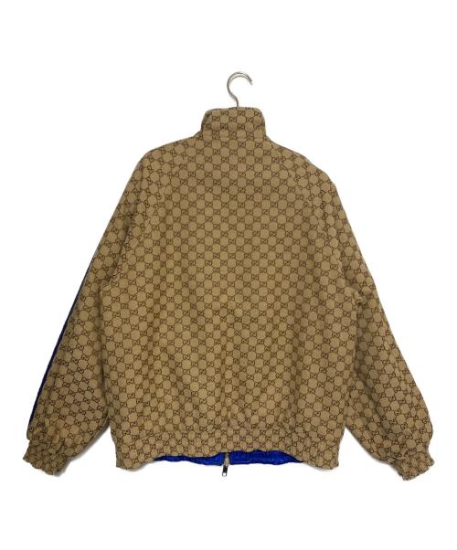 GUCCI（グッチ）GUCCI (グッチ) adidas (アディダス) Reversible Jacket ベージュ×ブルー サイズ:54の古着・服飾アイテム