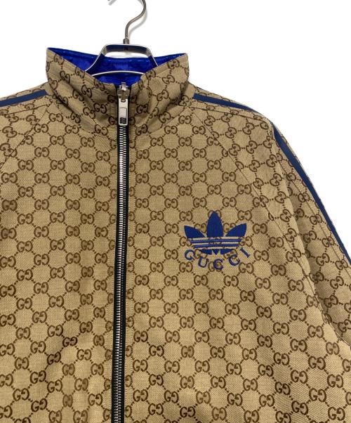 GUCCI（グッチ）GUCCI (グッチ) adidas (アディダス) Reversible Jacket ベージュ×ブルー サイズ:54の古着・服飾アイテム