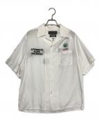 WACKO MARIA×舐達麻ワコマリア×ナメダルマ）の古着「50'S OPEN COLLAR SHIRT」｜ホワイト