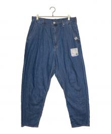 MIHARA YASUHIRO（ミハラヤスヒロ）の古着「Cotton Tencel Denim Tapered Pants」｜インディゴ