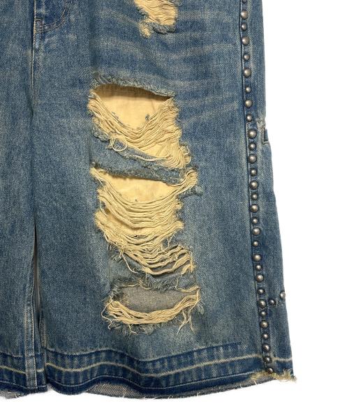 BREATH（ブレス）BREATH (ブレス) SUICIDE STUDS DENIM SHORTS インディゴ サイズ:XL 未使用品の古着・服飾アイテム