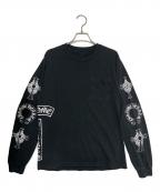 CHROME HEARTSクロムハーツ）の古着「Soap+Water Multi Print L/S T-Shirt」｜ブラック