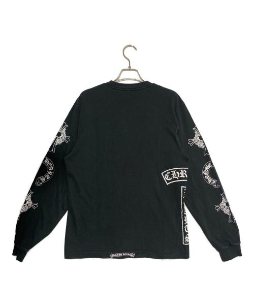 CHROME HEARTS（クロムハーツ）CHROME HEARTS (クロムハーツ) SOAP & WATER LS PKT CREW T-SHIRT T BAR ブラック サイズ:S 未使用品の古着・服飾アイテム