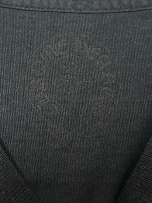 CHROME HEARTS（クロムハーツ）CHROME HEARTS (クロムハーツ) SOAP & WATER LS PKT CREW T-SHIRT T BAR ブラック サイズ:S 未使用品の古着・服飾アイテム