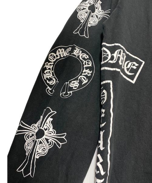 CHROME HEARTS（クロムハーツ）CHROME HEARTS (クロムハーツ) Soap+Water Multi Print L/S T-Shirt ブラック サイズ:S 未使用品の古着・服飾アイテム