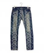 Thee Hysteric XXXジィ ヒステリックトリプルエックス）の古着「Snake Loop Studded Denim」｜ブルー