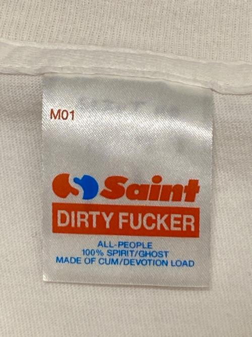 SAINT MICHAEL（セントマイケル）SAINT MICHAEL (セントマイケル) SAINT  WORLD ホワイト サイズ:Lの古着・服飾アイテム