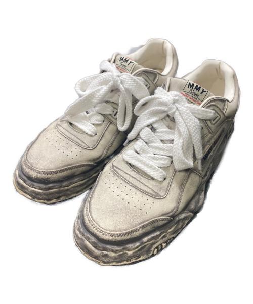 Maison MIHARA YASUHIRO（メゾン ミハラ ヤスヒロ）Maison MIHARA YASUHIRO (メゾン ミハラ ヤスヒロ) PARKER OG Sole Faded Effect Leather Low-top Sneaker ホワイト サイズ:45の古着・服飾アイテム