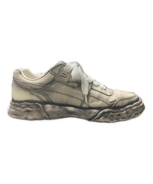 Maison MIHARA YASUHIRO（メゾン ミハラ ヤスヒロ）Maison MIHARA YASUHIRO (メゾン ミハラ ヤスヒロ) PARKER OG Sole Faded Effect Leather Low-top Sneaker ホワイト サイズ:45の古着・服飾アイテム