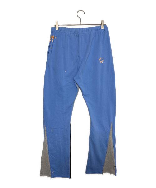GALLERY DEPT（ギャラリー デプト）GALLERY DEPT (ギャラリー デプト) FLARE PAINTED SWEAT PANT ブルー サイズ:Lの古着・服飾アイテム