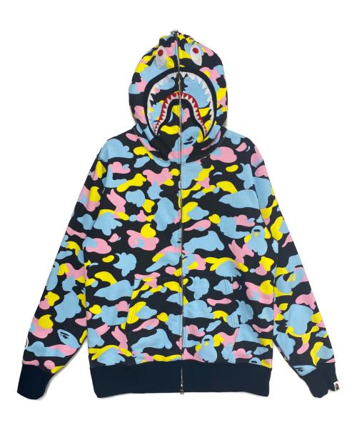 A BATHING APE（アベイシングエイプ）A BATHING APE (アベイシングエイプ) 26SS NEW MULTI CAMO SHARK FULL ZIP HOODIE マルチカラー サイズ:Lの古着・服飾アイテム
