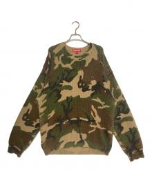SUPREME（シュプリーム）の古着「Washed Small Box Waffle Sweater Woodland Camo」｜カーキ