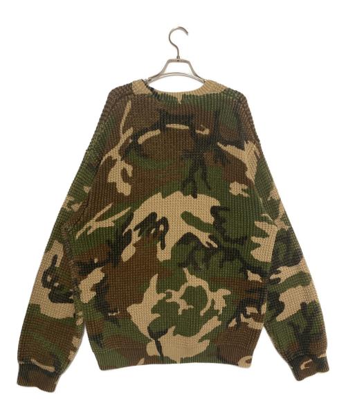 SUPREME（シュプリーム）SUPREME (シュプリーム) Washed Small Box Waffle Sweater Woodland Camo カーキ サイズ:Lの古着・服飾アイテム