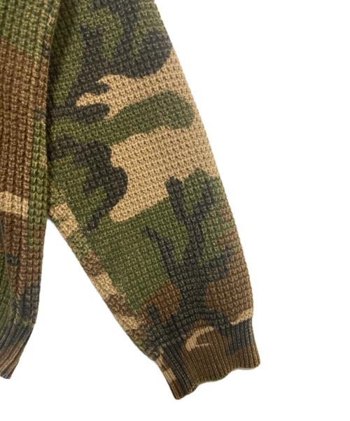 SUPREME（シュプリーム）SUPREME (シュプリーム) Washed Small Box Waffle Sweater Woodland Camo カーキ サイズ:Lの古着・服飾アイテム