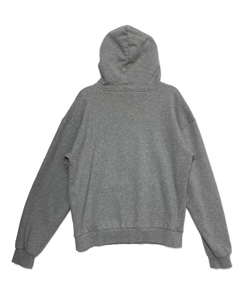 CELINE（セリーヌ）CELINE (セリーヌ) ロゴフーディー ドローコードプルオーバーパーカー グレー サイズ:Sの古着・服飾アイテム