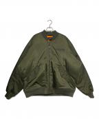 JORDAN×UNDEFEATEDジョーダン×アンディフィーテッド）の古着「Bomber Jacket」｜カーキ