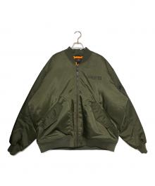 JORDAN×UNDEFEATED（ジョーダン×アンディフィーテッド）の古着「Bomber Jacket」｜カーキ