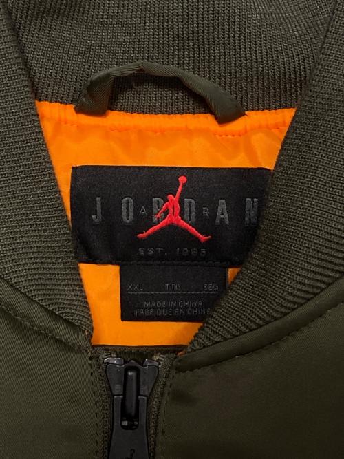 JORDAN（ジョーダン）JORDAN (ジョーダン) UNDEFEATED (アンディフィーテッド) Bomber Jacket カーキ サイズ:2XLの古着・服飾アイテム