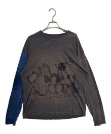 cactus jack×FRAGMENT×TAKASHI MURAKAMI（カクタス・ジャック×フラッグメント×タカシ ムラカミ）の古着「Drift Long Sleeve Tee」｜ブラウン×ブルー