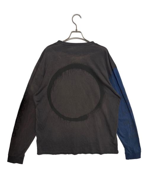 cactus jack（カクタス・ジャック）Cactus Jack (カクタス・ジャック) Fragment (フラッグメント) Takashi Murakami (タカシ ムラカミ) Drift Long Sleeve Tee ブラウン×ブルー サイズ:XLの古着・服飾アイテム