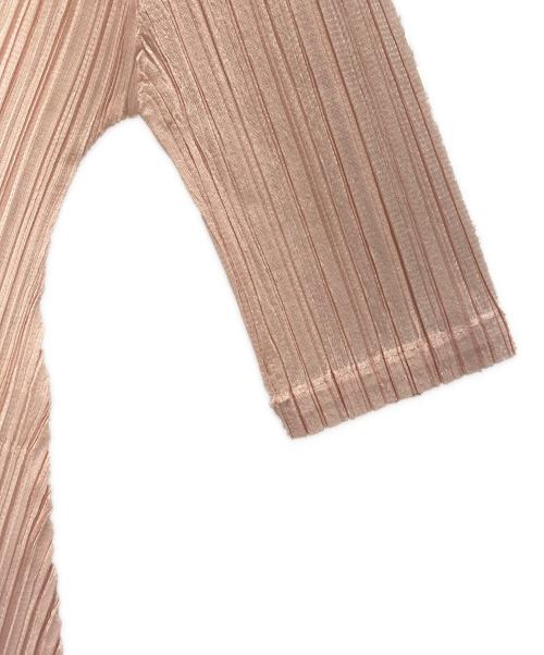 PLEATS PLEASE（プリーツプリーズ）PLEATS PLEASE (プリーツプリーズ) 半袖ワンピース ライトピンク サイズ:3の古着・服飾アイテム