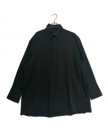 AMI Alexandre Mattiussi（アミアレクサンドルマテュッシ）の古着「WOOL LONG OVERSIZED SHIRT」｜ブラック