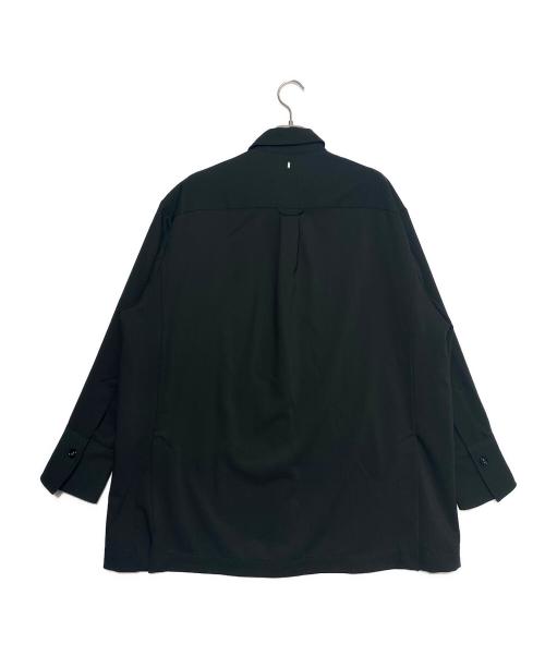 AMI Alexandre Mattiussi（アミアレクサンドルマテュッシ）AMI Alexandre Mattiussi (アミアレクサンドルマテュッシ) WOOL LONG OVERSIZED SHIRT ブラック サイズ:38の古着・服飾アイテム