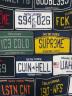 中古・古着 SUPREME (シュプリーム) License plate Sweater ブラック×マルチ サイズ:L：35000円