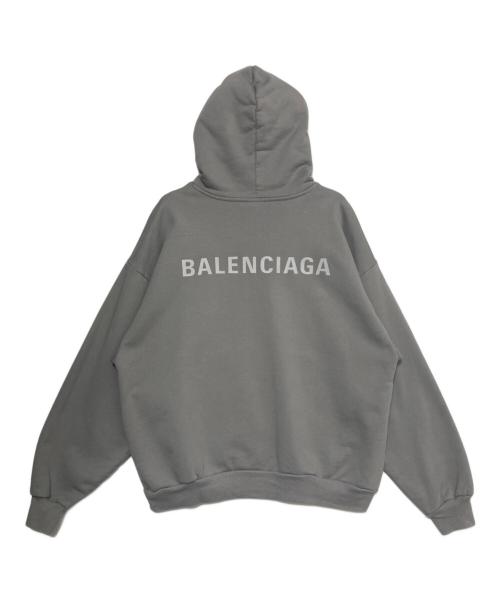 BALENCIAGA（バレンシアガ）BALENCIAGA (バレンシアガ) Reflective Logo Hoodie グレー サイズ:XXSの古着・服飾アイテム
