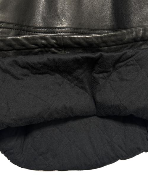 BALENCIAGA（バレンシアガ）BALENCIAGA (バレンシアガ) Oversized Leather Hoodie  ブラック サイズ:4の古着・服飾アイテム