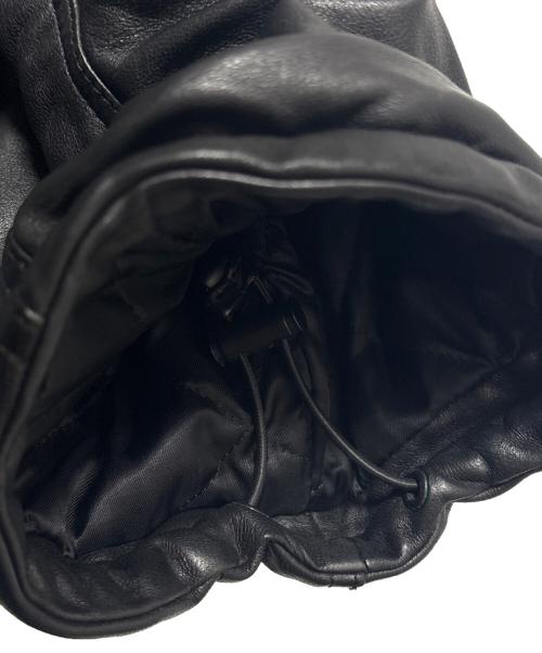 BALENCIAGA（バレンシアガ）BALENCIAGA (バレンシアガ) Oversized Leather Hoodie  ブラック サイズ:4の古着・服飾アイテム