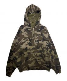 SUPREME（シュプリーム）の古着「Zip Up Hooded Sweatshirt Woodland Camo」｜グリーン