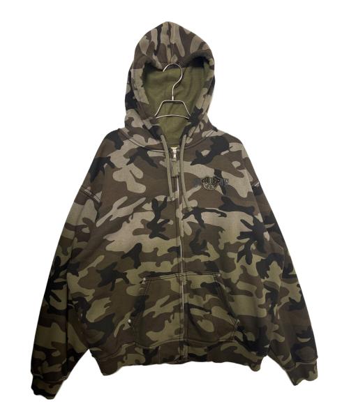 SUPREME（シュプリーム）SUPREME (シュプリーム) Zip Up Hooded Sweatshirt Woodland Camo グリーン サイズ:XLの古着・服飾アイテム