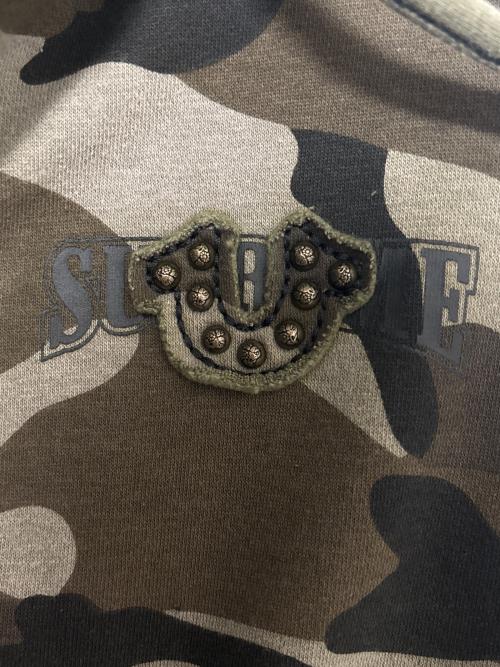 SUPREME（シュプリーム）SUPREME (シュプリーム) Zip Up Hooded Sweatshirt Woodland Camo グリーン サイズ:XLの古着・服飾アイテム