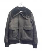Saint Laurent Parisサンローランパリ）の古着「アビエイター ムートン ジャケット」｜ブラック