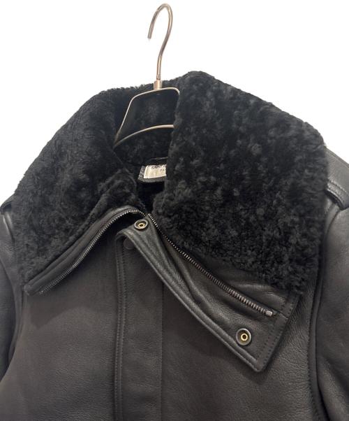 Saint Laurent Paris（サンローランパリ）Saint Laurent Paris (サンローランパリ) アビエイター ムートン ジャケット ブラック サイズ:44の古着・服飾アイテム