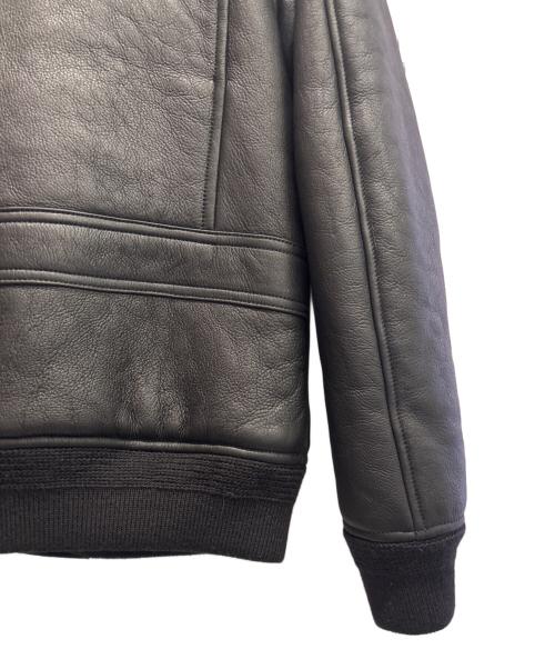 Saint Laurent Paris（サンローランパリ）Saint Laurent Paris (サンローランパリ) アビエイター ムートン ジャケット ブラック サイズ:44の古着・服飾アイテム
