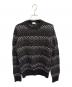 Saint Laurent Paris（サンローランパリ）の古着「Zigzag Knit」｜ブラック×シルバー
