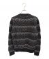 Saint Laurent Paris (サンローランパリ) Zigzag Knit ブラック×シルバー サイズ:S：28000円